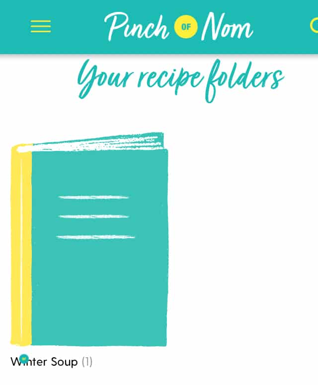 How to organise your saved recipes into folders - Pinch of Nom