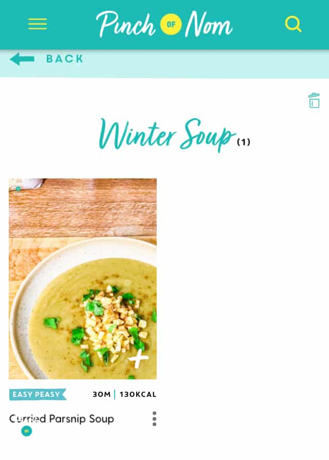 How to organise your saved recipes into folders - Pinch of Nom