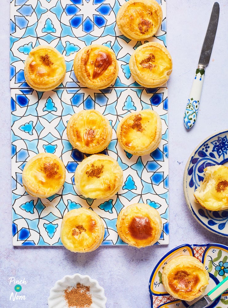 Portuguese Custard Tarts - Pinch of Nom Slimming Recipes