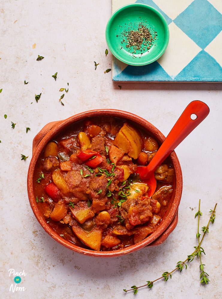 Slow Cooker Balsamic Beef Stew - Pinch of Nom Slimming Recipes