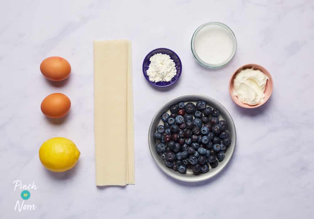 Lemon and Blueberry Tarts - Pinch of Nom Slimming Recipes
