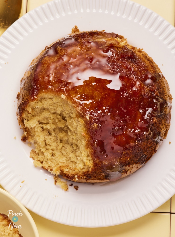 Ginger Sponge Pudding, baked and ready for serving.