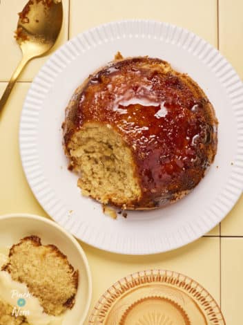 Microwave Ginger Sponge Pudding pinchofnom.com