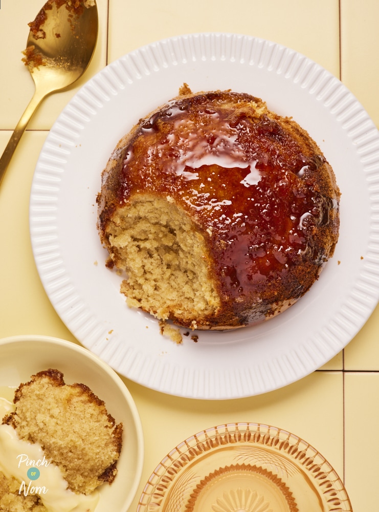 Ginger Sponge Pudding pinchofnom.com