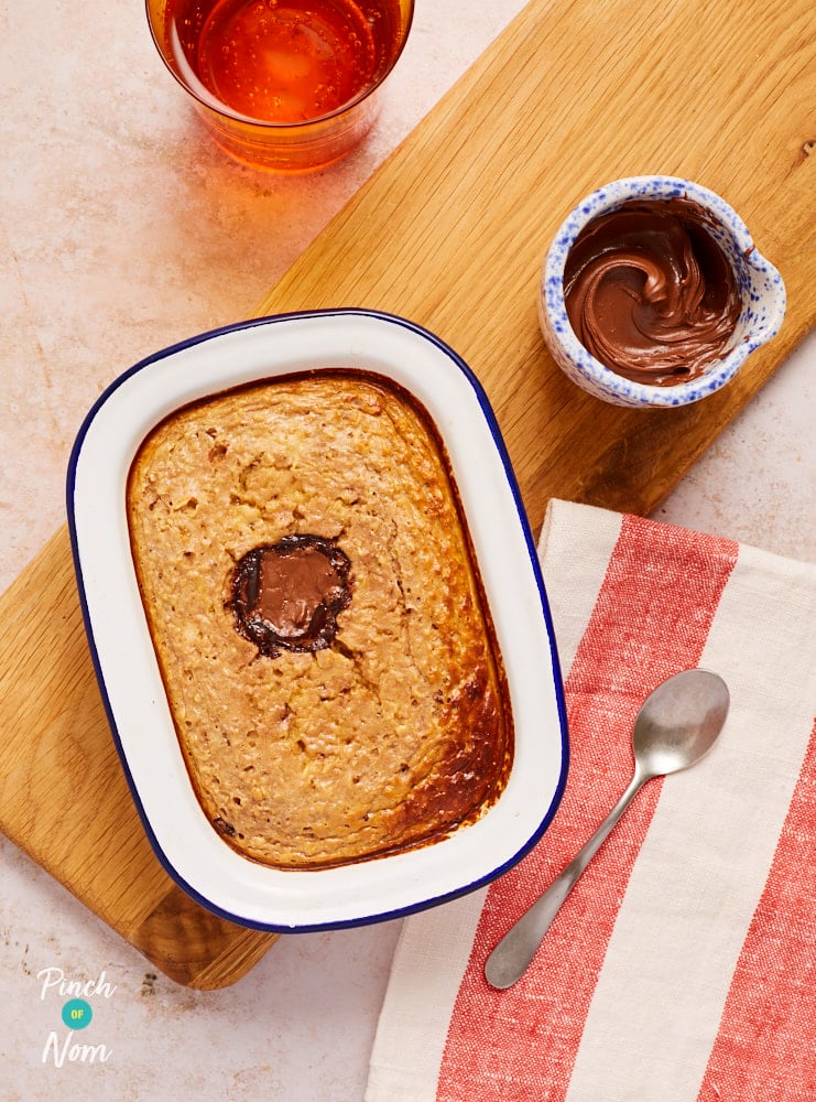 Nutella Baked Oats - Pinch of Nom Slimming Recipes