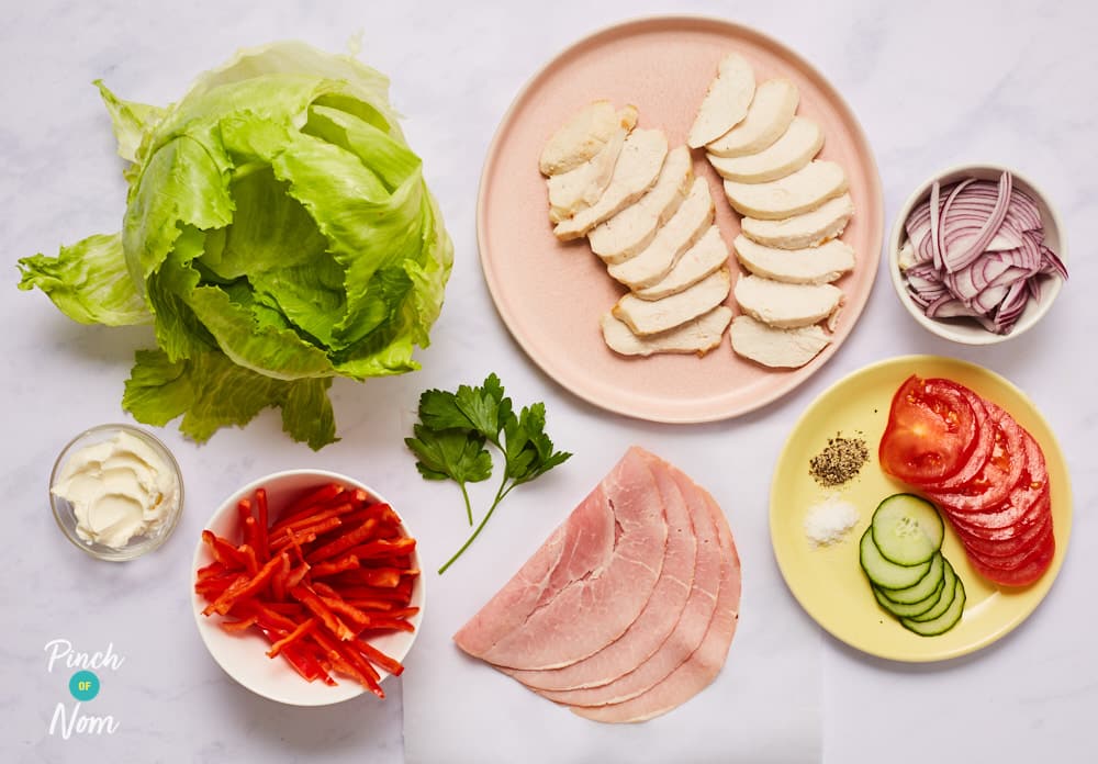 Low Carb Chicken Wraps - Pinch of Nom Slimming Recipes