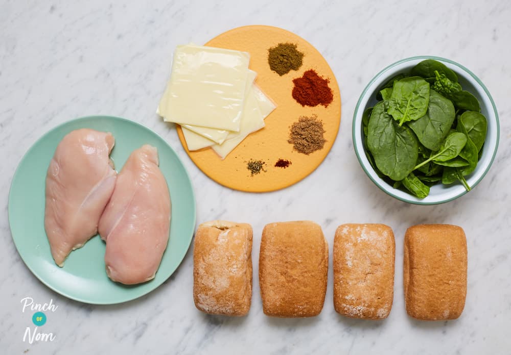 Cajun Chicken Burger - Pinch of Nom Slimming Recipes