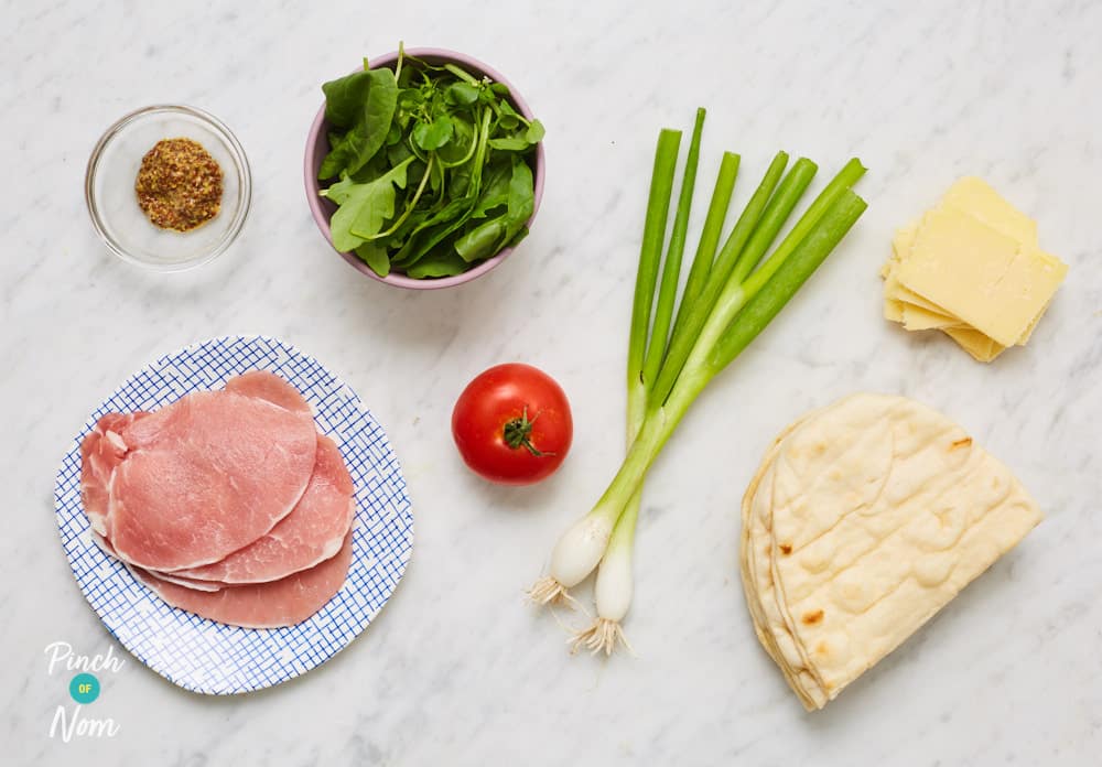 Cheesy Bacon Flatbreads - Pinch of Nom Slimming Recipes