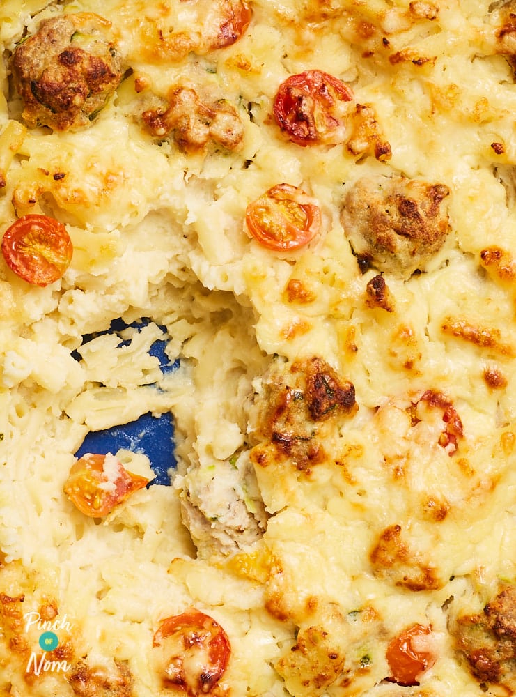Cheesy Mac N Meatballs - Pinch of Nom Slimming Recipes