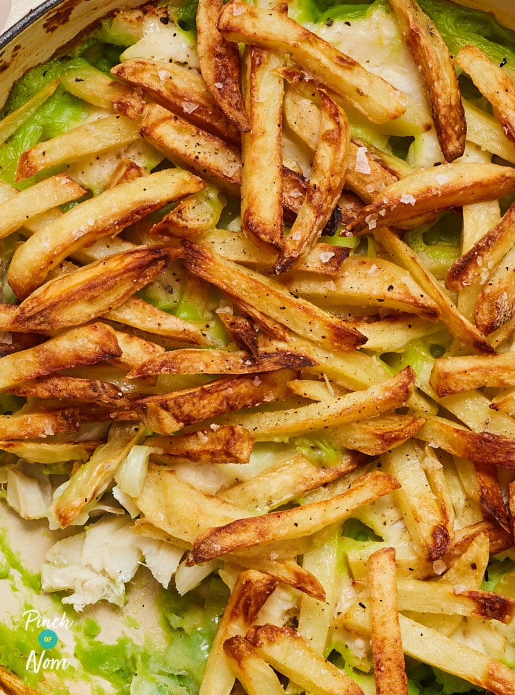 Fish and Chip Pie - Pinch of Nom Slimming Recipes