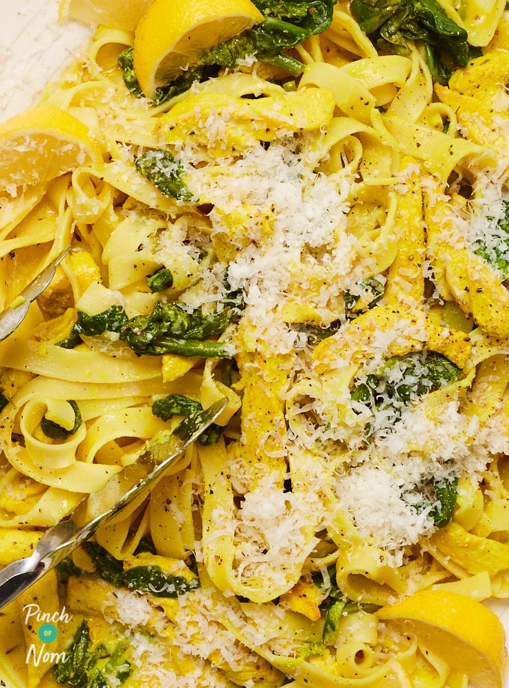 Lemon and Chicken Pasta - Pinch of Nom Slimming Recipes