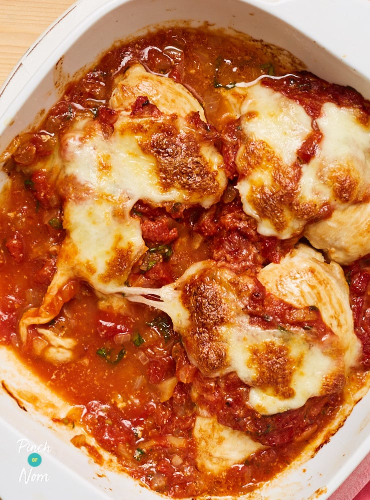 Margherita Chicken - Pinch of Nom Slimming Recipes