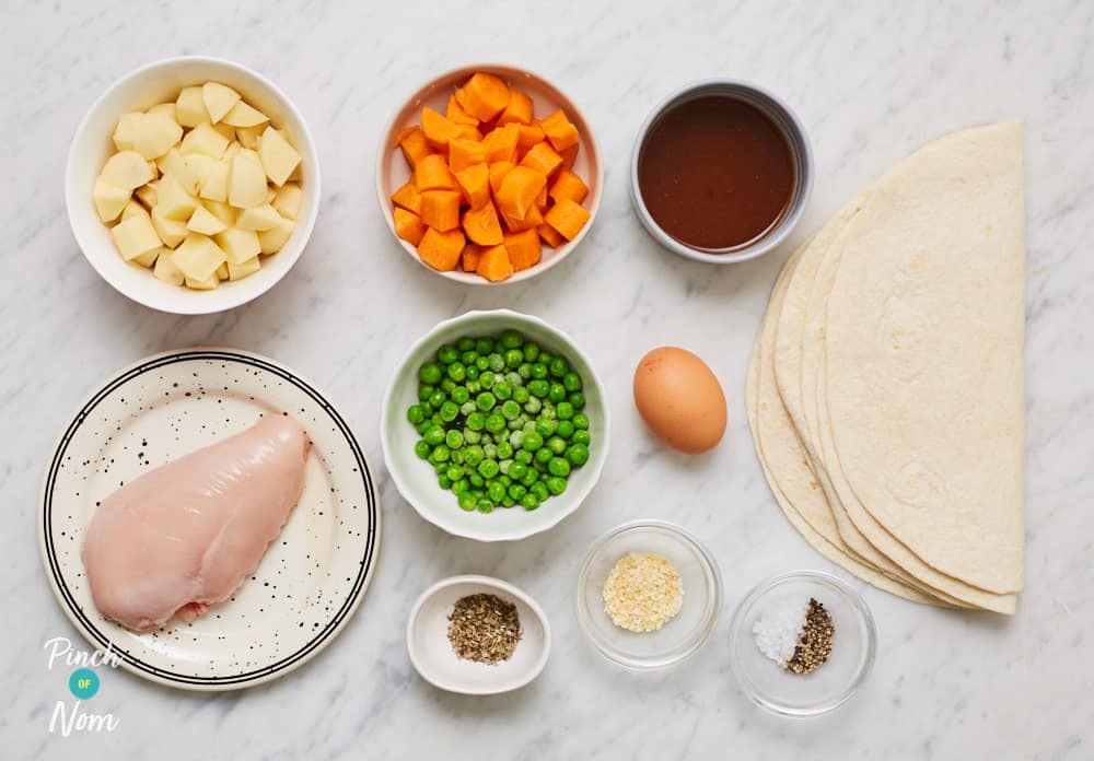 Roast Dinner Pasties - Pinch of Nom Slimming Recipes