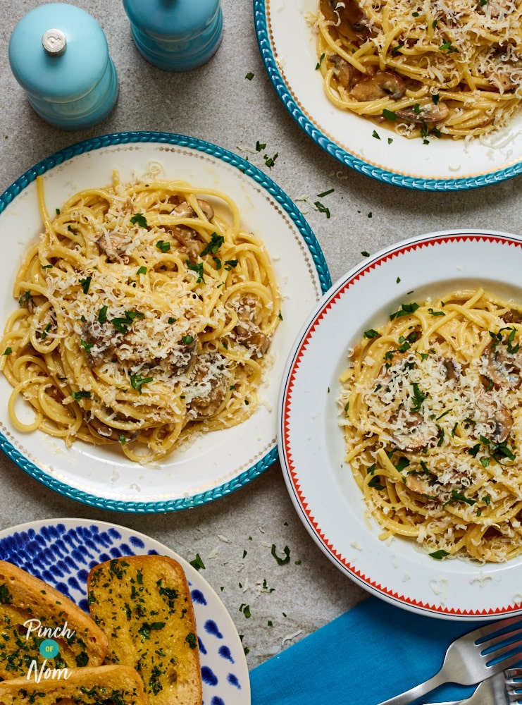 Mushroom Carbonara pinchofnom.com