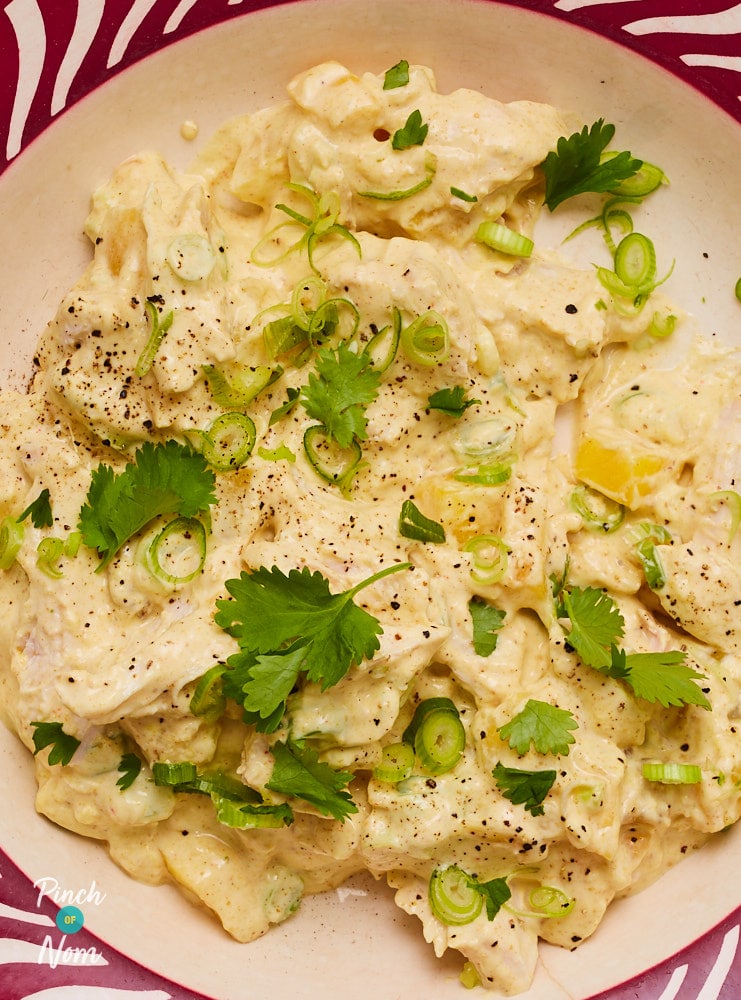 Coronation Turkey - Pinch of Nom Slimming Recipes