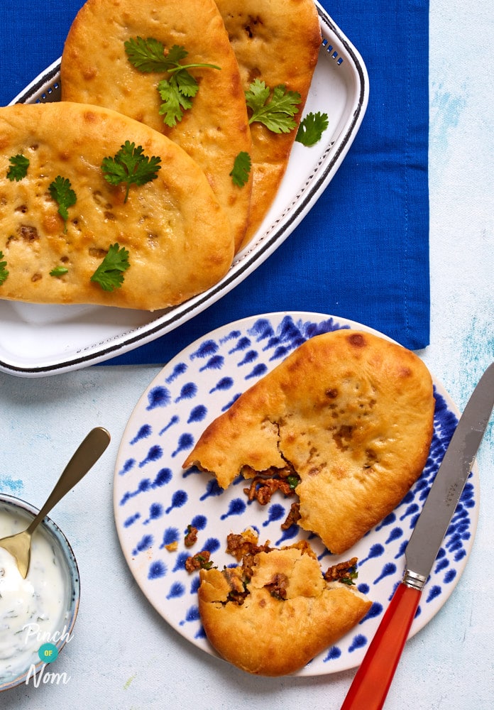 Keema Naan - Pinch of Nom Slimming Recipes
