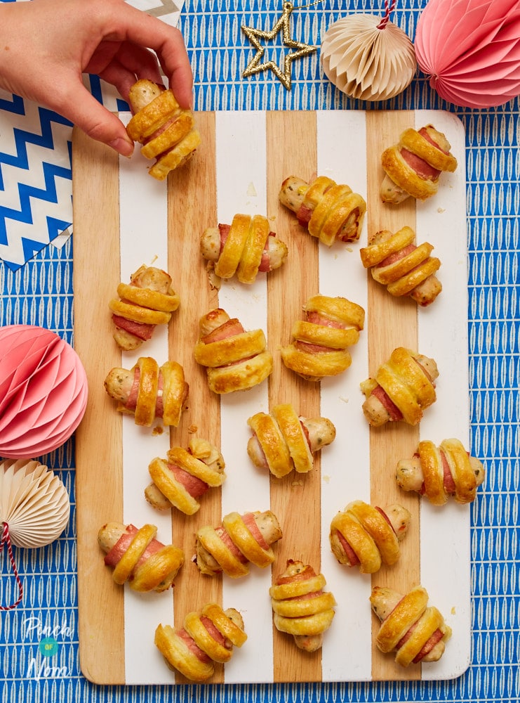 Pigs in Blankets in Puff Pastry - Pinch of Nom Slimming Recipes