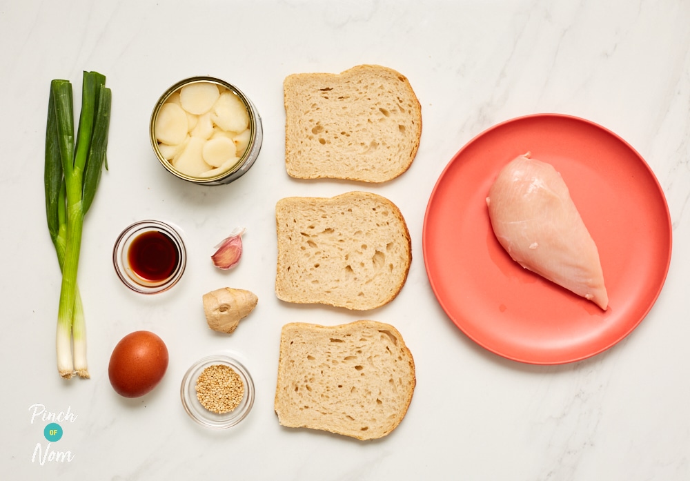 Sesame Chicken Toasts | Pinch of Nom Slimming Recipes