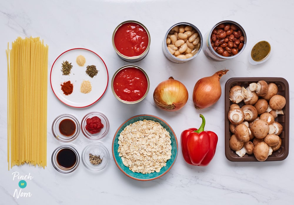 Vegan Spaghetti and Meatballs - Pinch of Nom Slimming Recipes