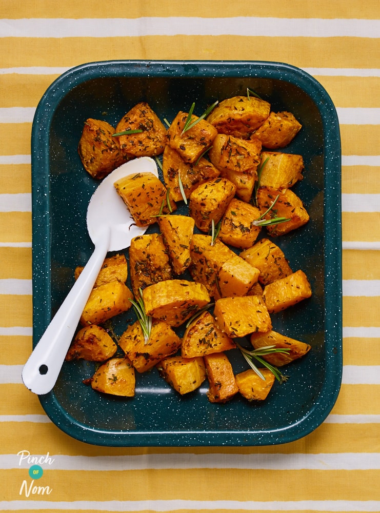 Butternut Squash Roasties - Pinch of Nom Slimming Recipes