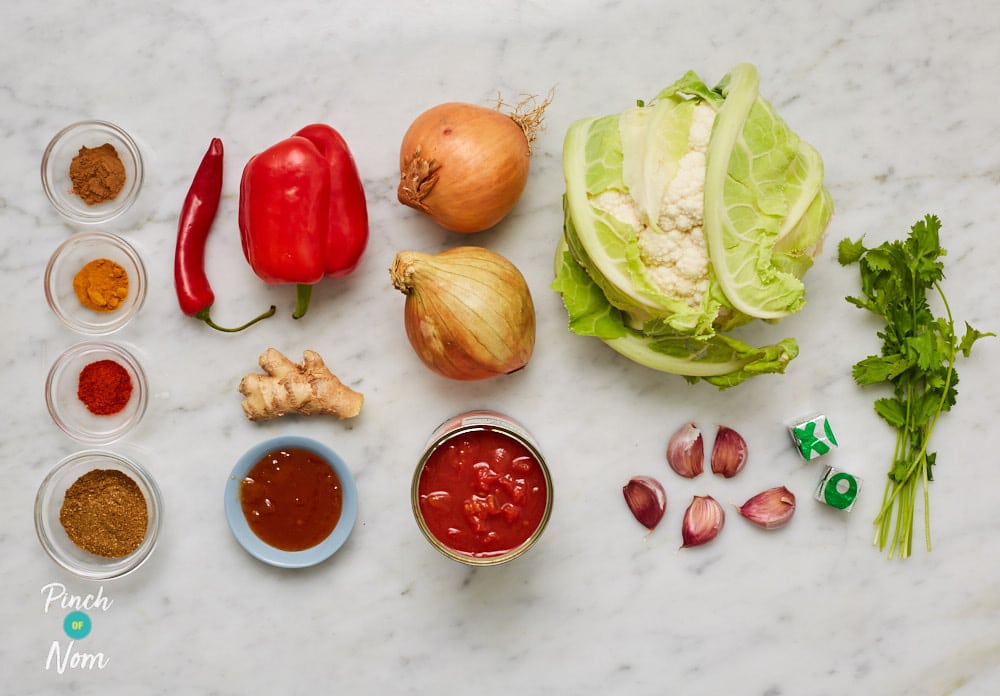 Cauliflower Madras - Pinch of Nom Slimming Recipes