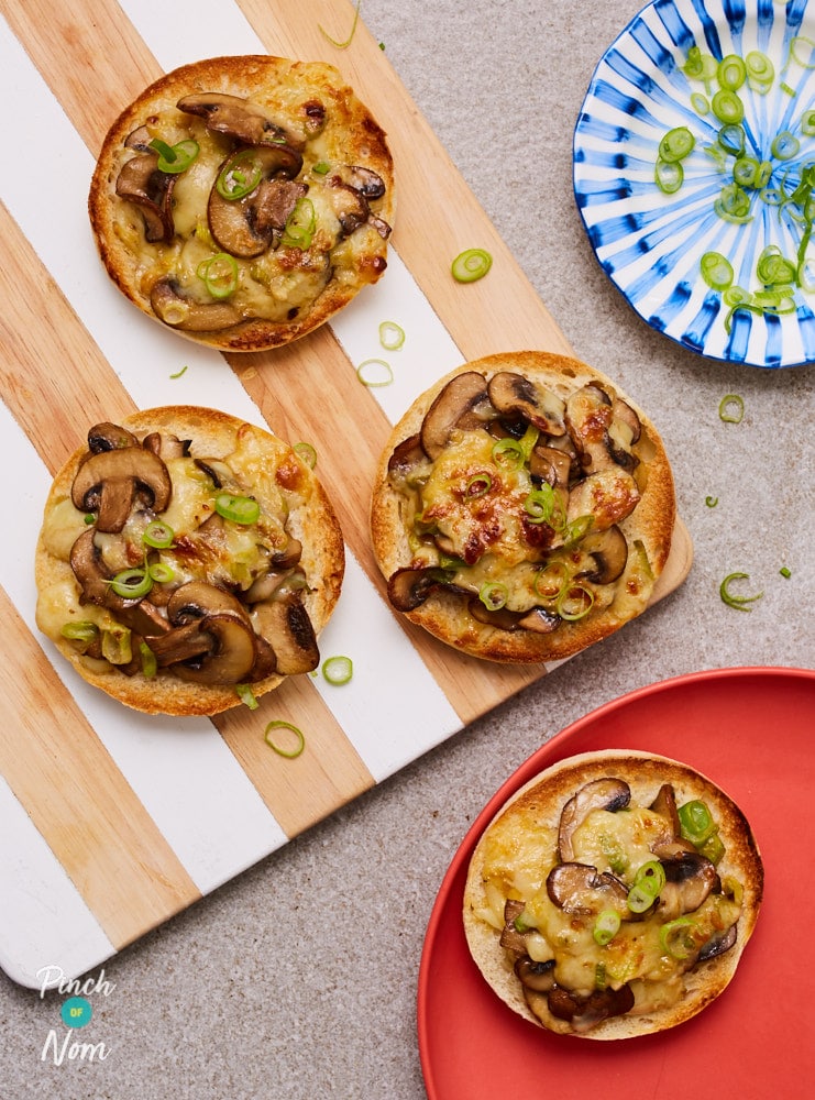 Mushroom and Rarebit Muffins - Pinch of Nom Slimming Recipes