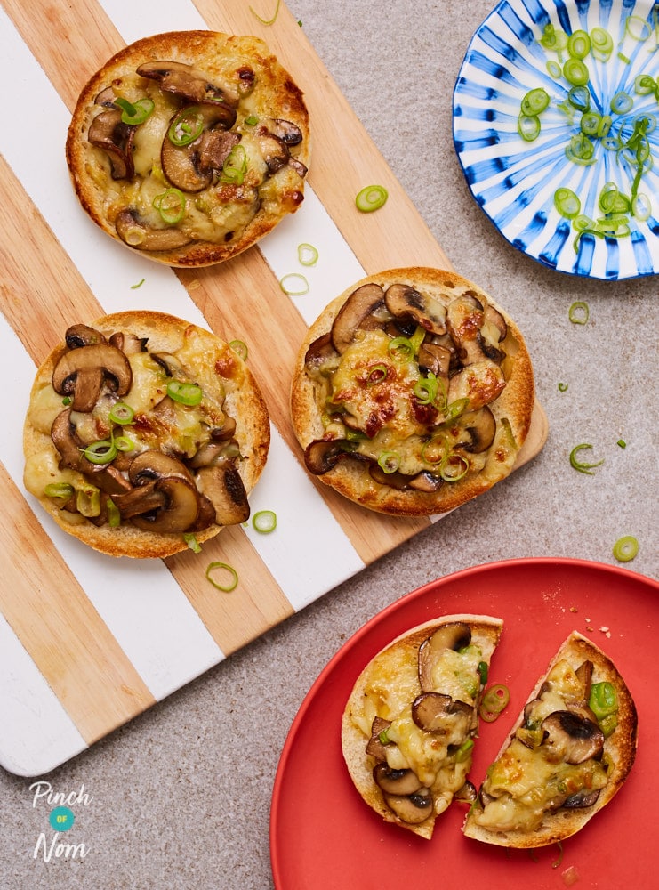 Mushroom and Rarebit Muffins - Pinch of Nom Slimming Recipes