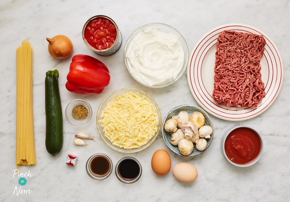 Spaghetti Bolognese Lasagne | Pinch of Nom Slimming Recipes