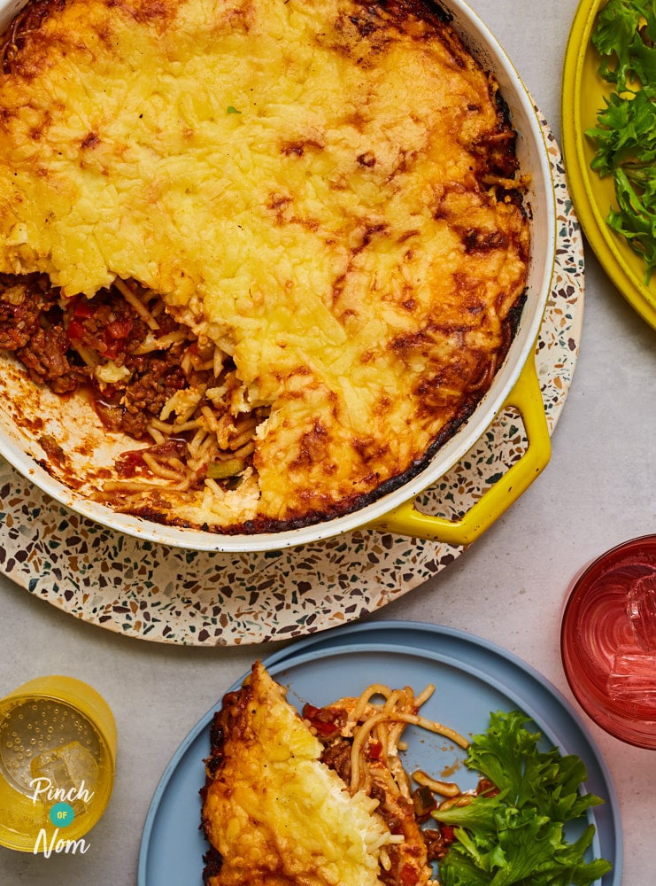 Spaghetti Bolognese Lasagne | Pinch of Nom Slimming Recipes