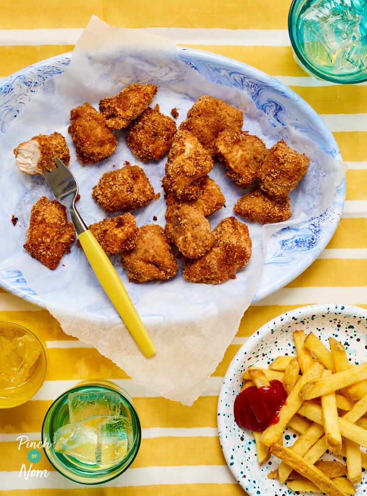 BBQ Chicken Nuggets - Pinch of Nom Slimming Recipes
