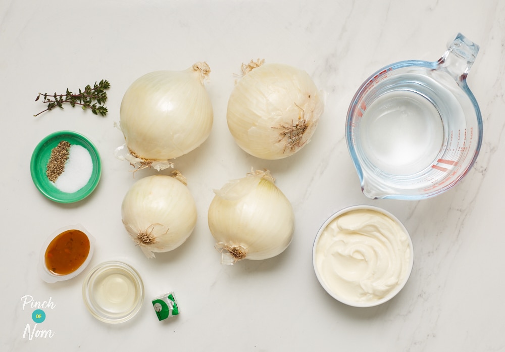 White Onion Soup - Pinch of Nom Slimming Recipes