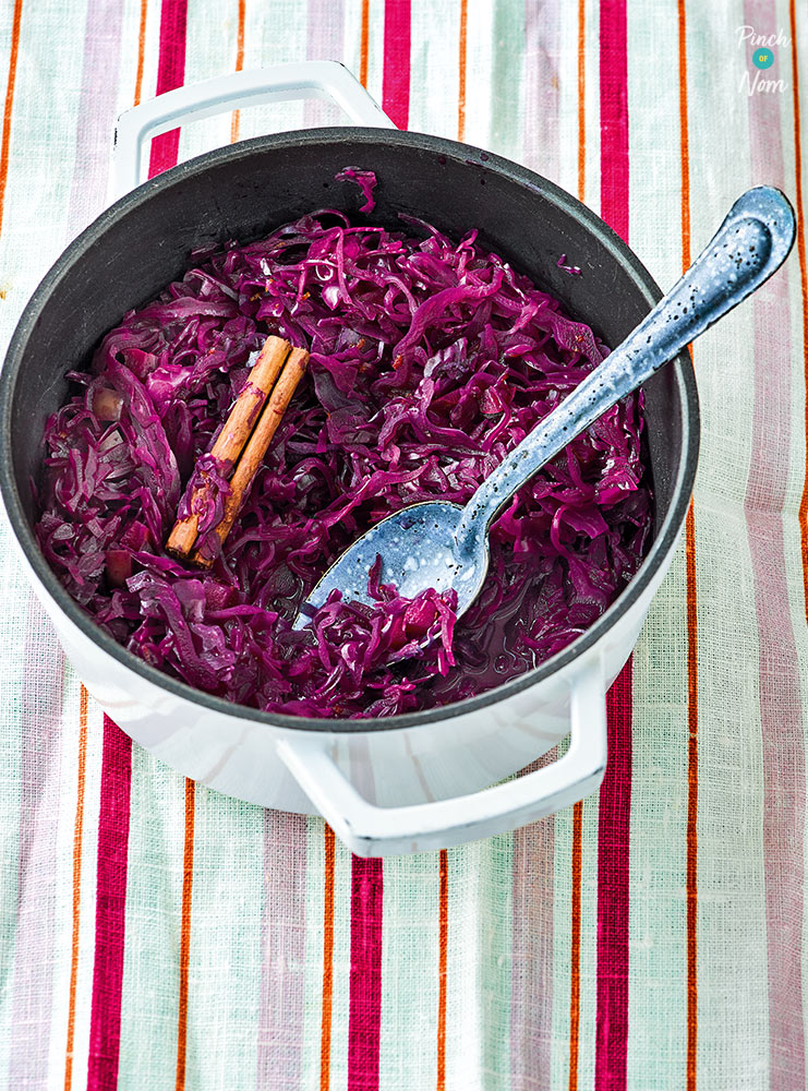 Braised Red Cabbage pinchofnom.com