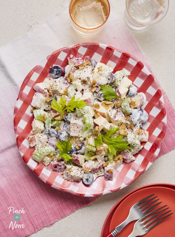 Chicken Waldorf Salad - Pinch of Nom Slimming Recipes