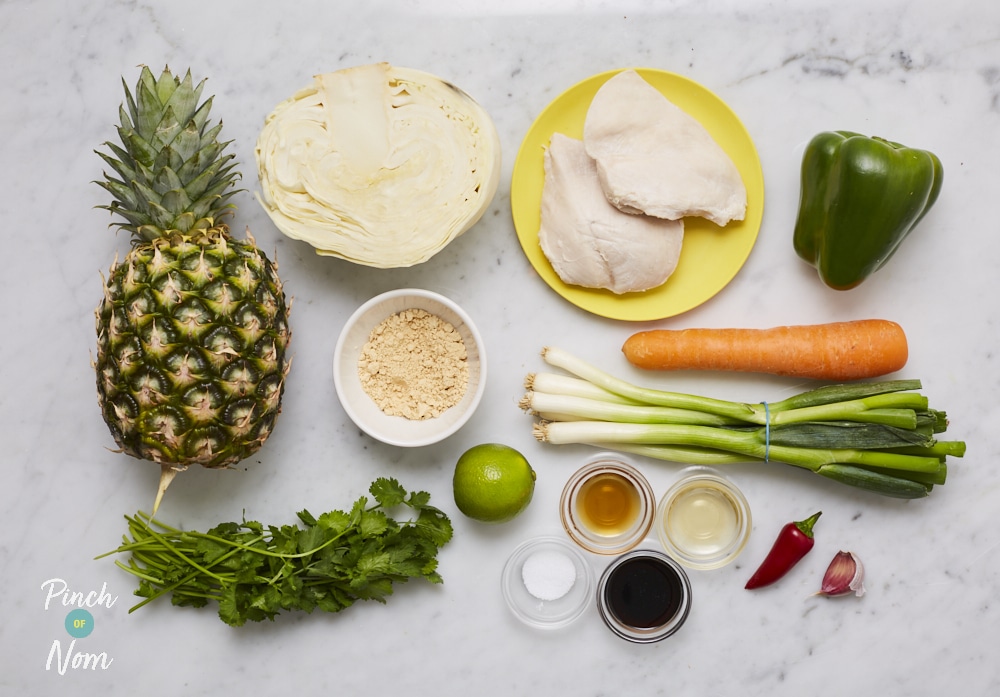 Chopped Thai Chicken Salad | Pinch of Nom Slimming Recipes
