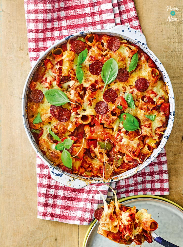 Pizza Pasta - Pinch of Nom Slimming Recipes