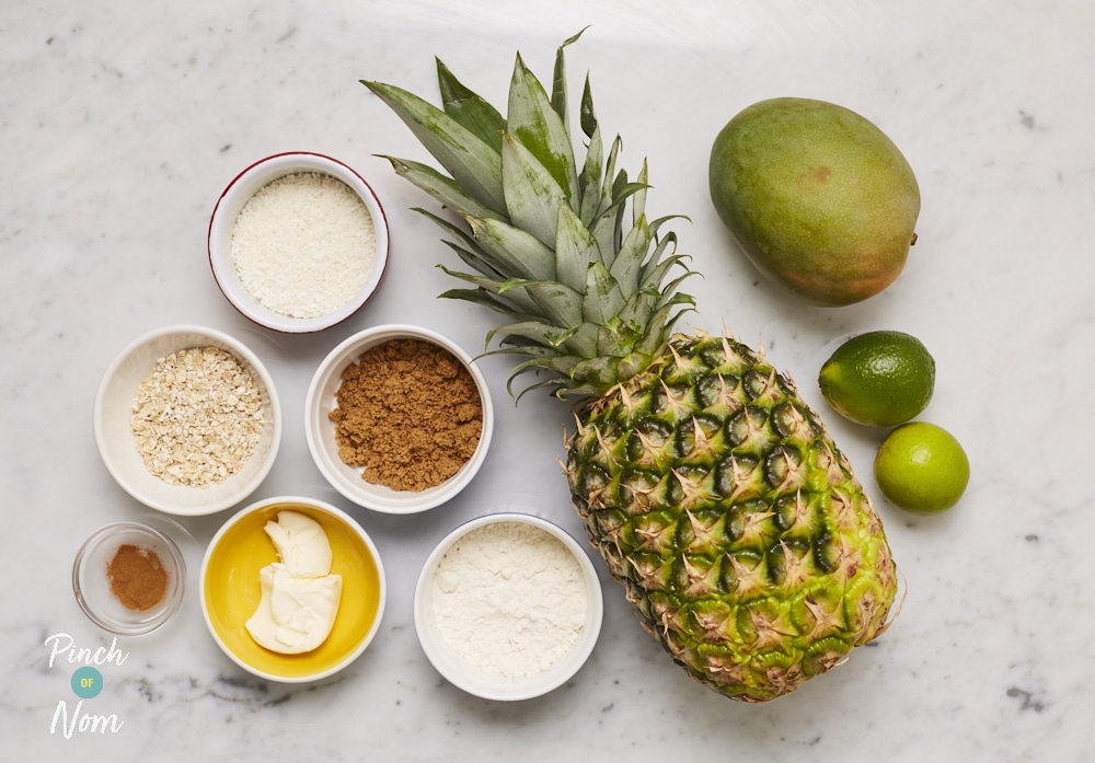Tropical Crumble | Pinch of Nom Slimming Recipes