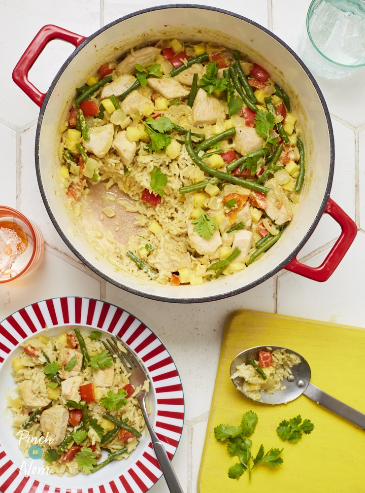 All in One Baked Korma - Pinch of Nom Slimming Recipes
