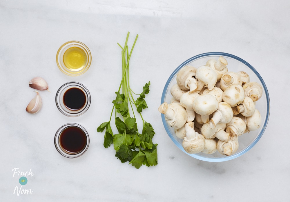 Balsamic Mushrooms - Pinch of Nom Slimming Recipes