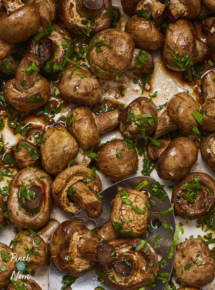 Balsamic Mushrooms - Pinch of Nom Slimming Recipes
