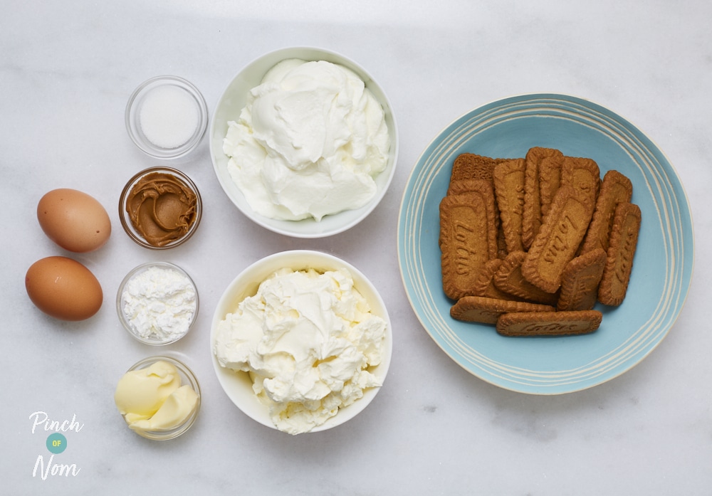 Biscoff Cheesecake - Pinch of Nom Slimming Recipes