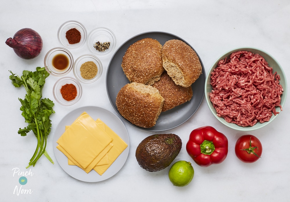 Burrito Burgers - Pinch of Nom Slimming Recipes