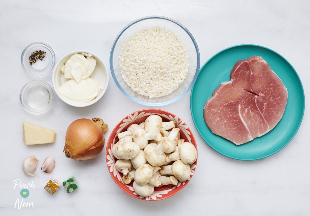 Carbonara Risotto - Pinch of Nom Slimming Recipes