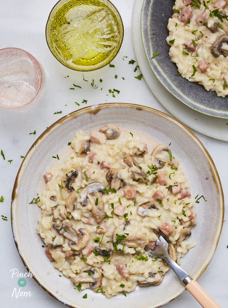 Carbonara Risotto - Pinch of Nom Slimming Recipes