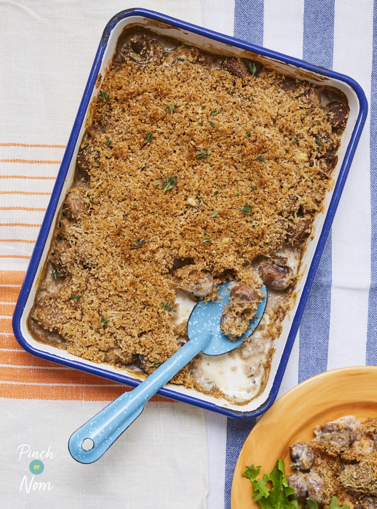 Cheesy Mushroom Bake - Pinch of Nom Slimming Recipes