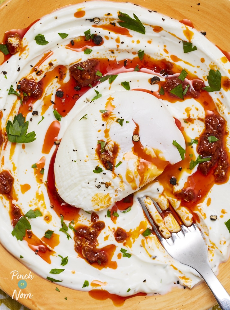 Turkish Style Eggs - Pinch of Nom Slimming Recipes