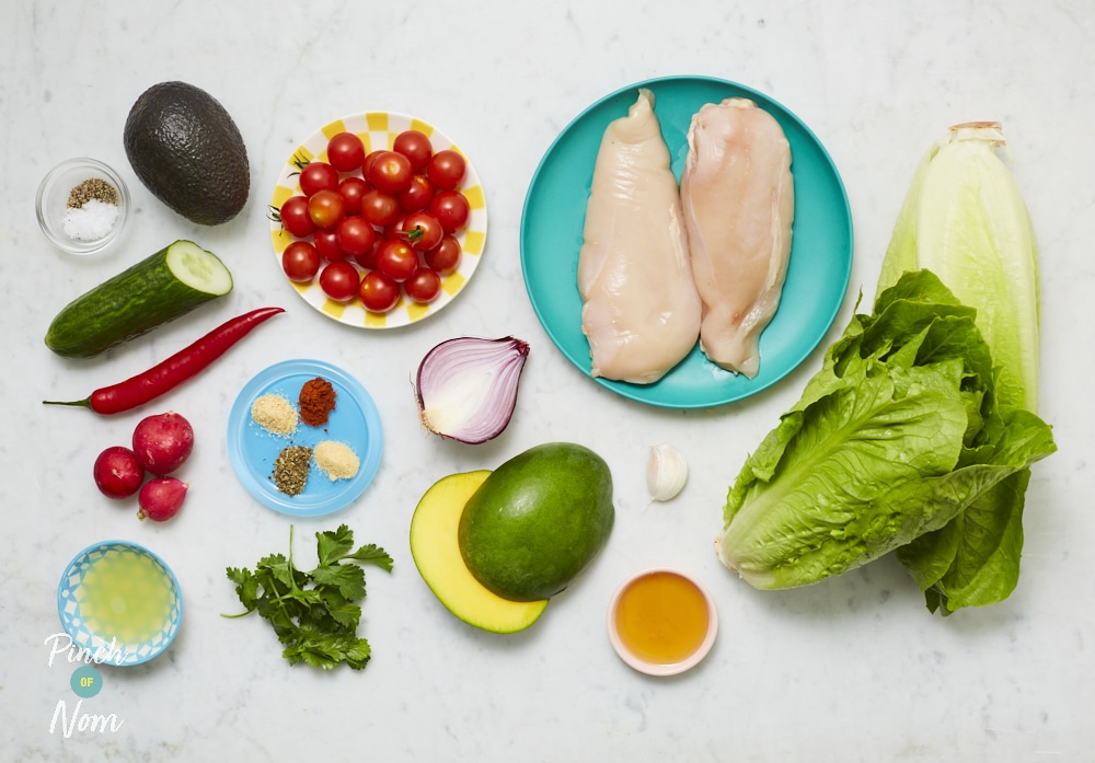Chicken and Mango Salad - Pinch of Nom Slimming Recipes