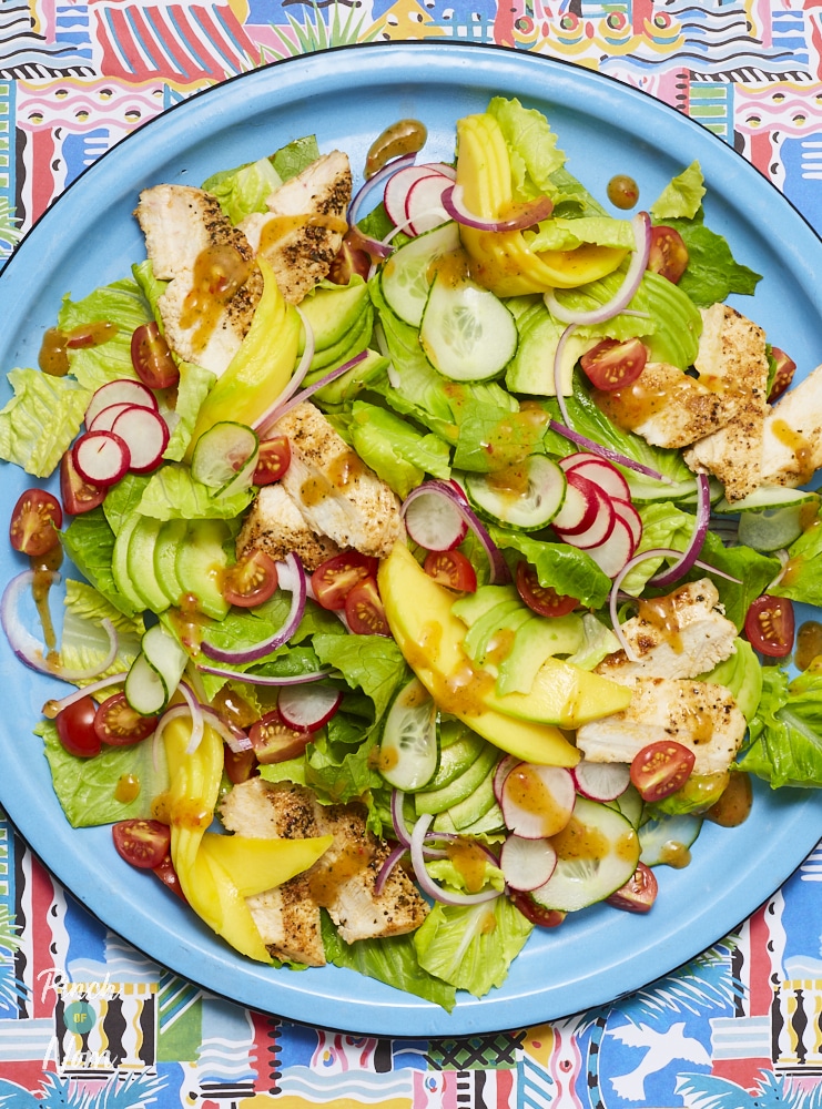 Chicken and Mango Salad - Pinch of Nom Slimming Recipes