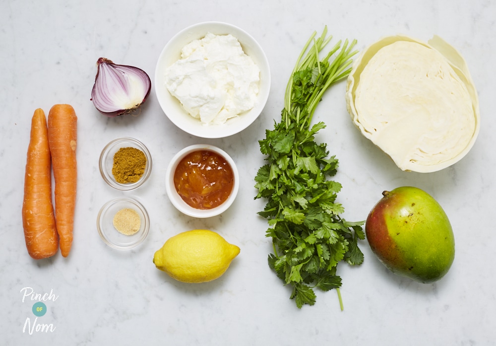 Coronation Coleslaw - Pinch of Nom Slimming Recipes