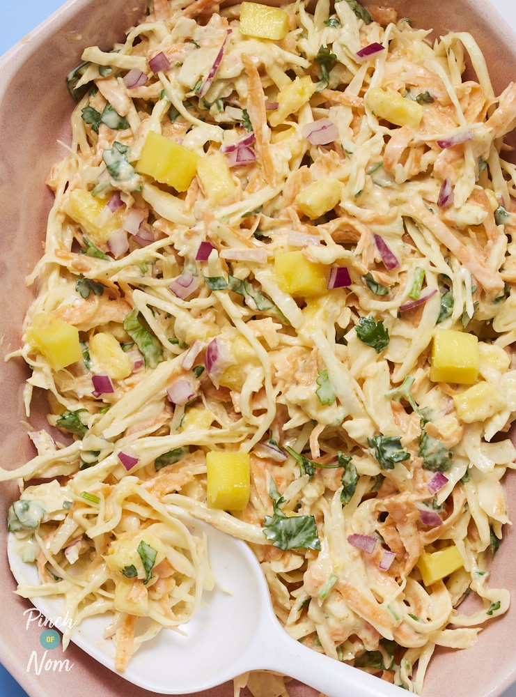 Coronation Coleslaw - Pinch of Nom Slimming Recipes