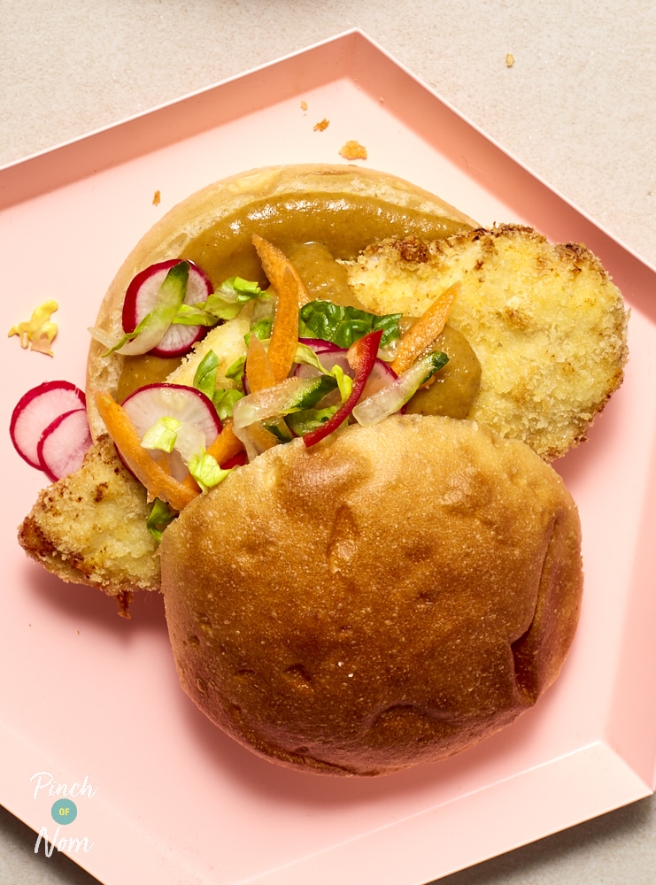 Katsu Curry Burger - Pinch of Nom Slimming Recipes
